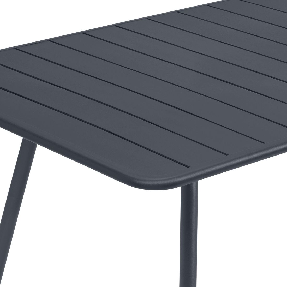 Montert Hagebord Luxembourg 143x80 cm aluminium antrasitt - Fermob i hage