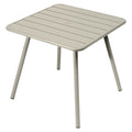 Hagebord Luxembourg aluminium 80x80 cm forfra