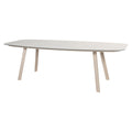 Hagebord Manolo aluminium/glasskeramikk 240x103 cm forfra