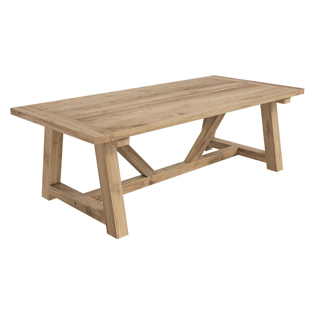 Hagebord Marbella 240x110cm resirkulert teak - OUTLIV forfra