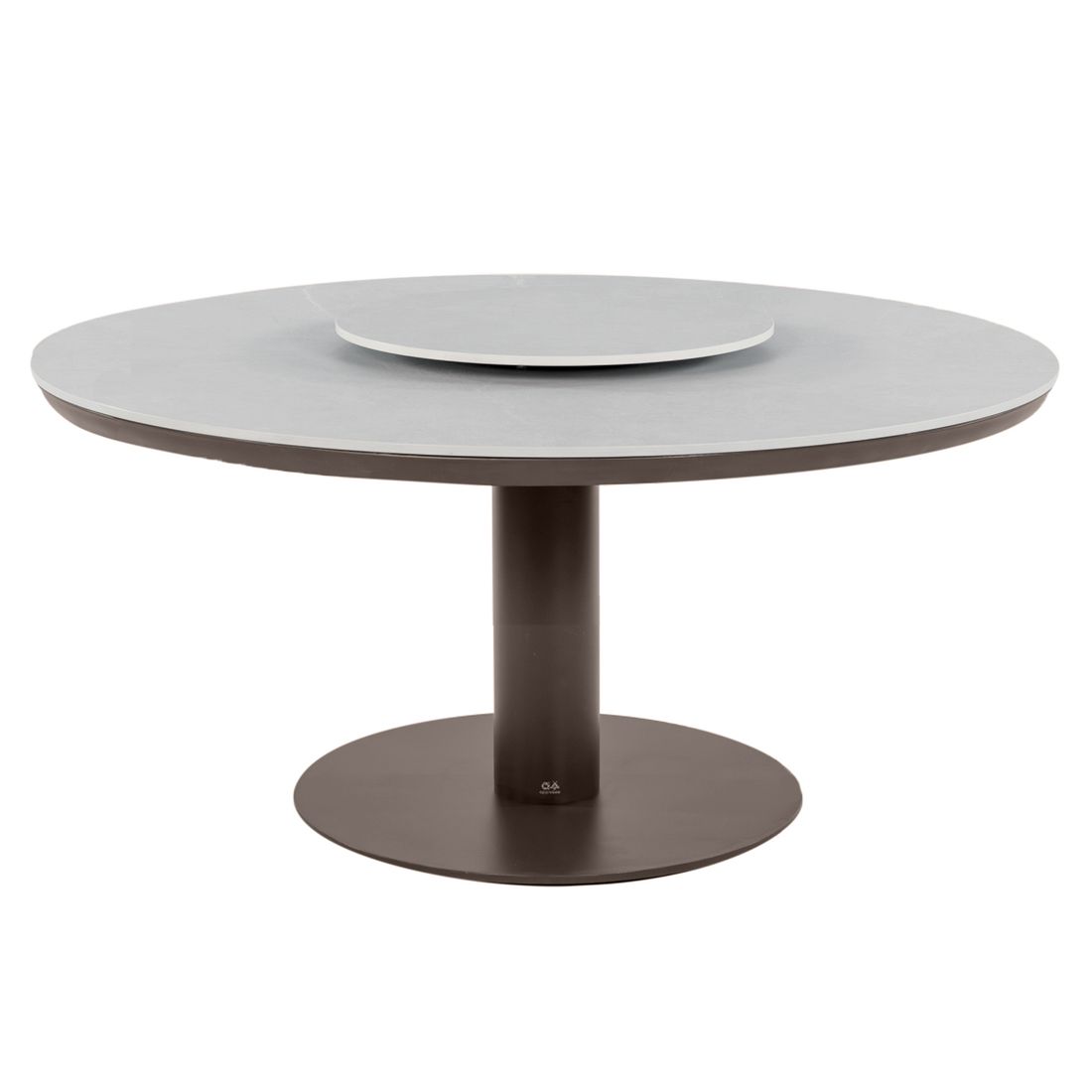 Hagebord Melville Ø140 cm aluminium/sinterstein bakside