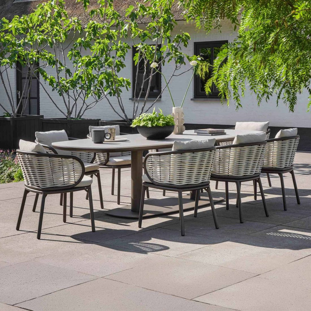 Hagebord Melville aluminium og sinterstone 280x110 cm - Apple Bee