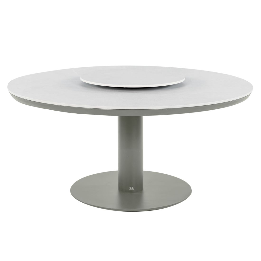 Hagebord Melville low dining Ø160 cm aluminium/keramikk bakside
