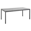 Hagebord Mia 160x100cm aluminium HPL forfra