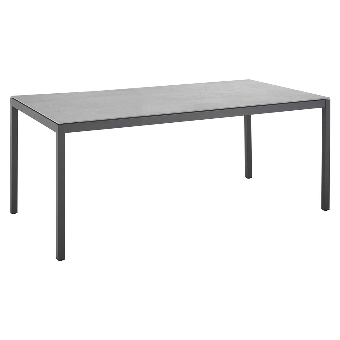 Hagebord Mia 160x100cm aluminium HPL forfra