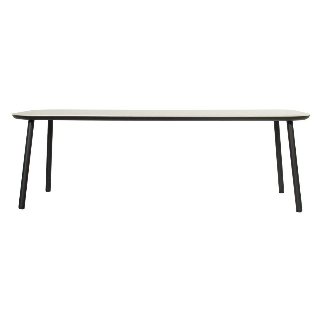 Hagebord Mivo 240x100 cm aluminium/sinterstein bakside