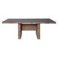 Hagebord Monaco 200x95 cm polyrotting/glass fra LC Garden sett forfra