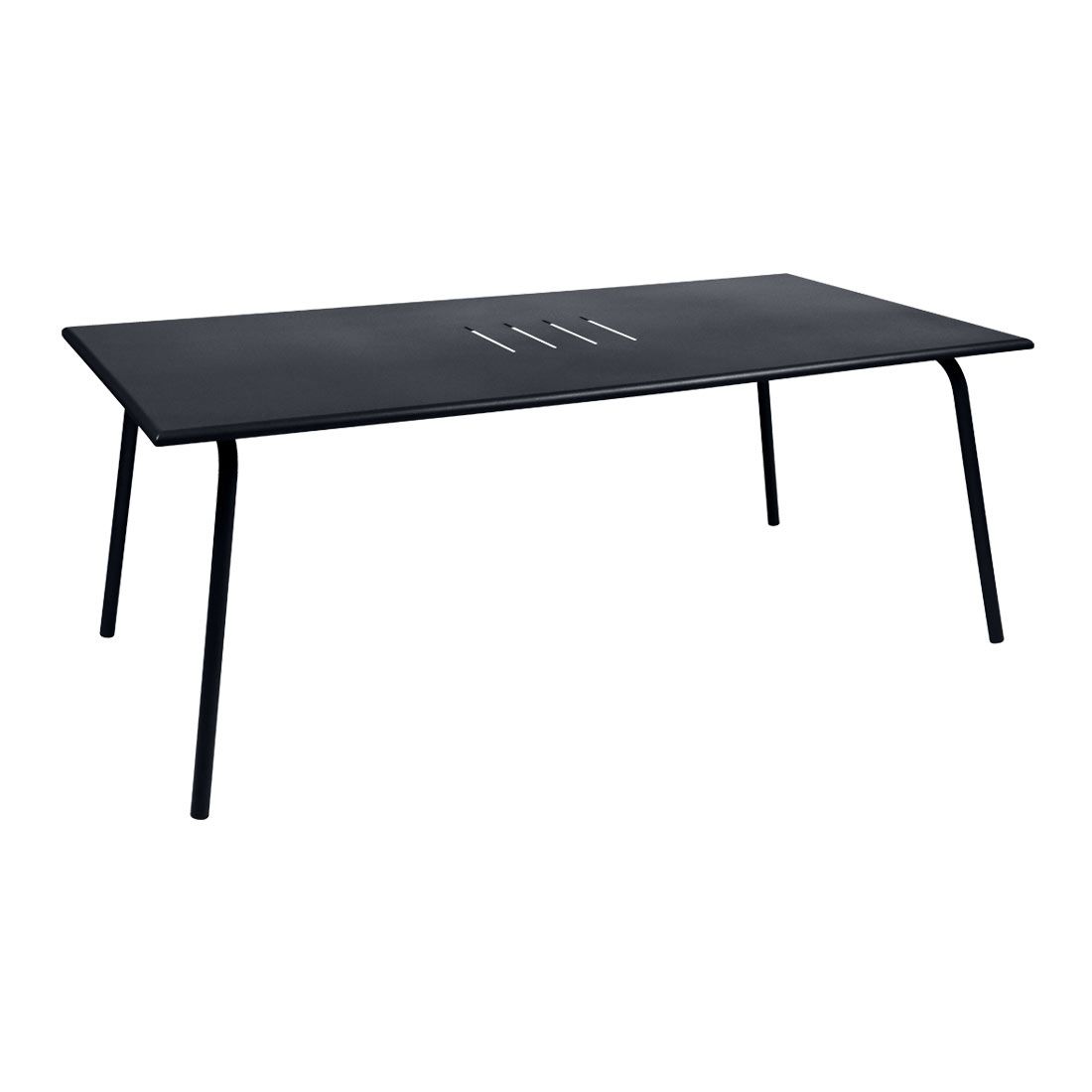 Hagebord Monceau 194x94cm stål antrasitt front