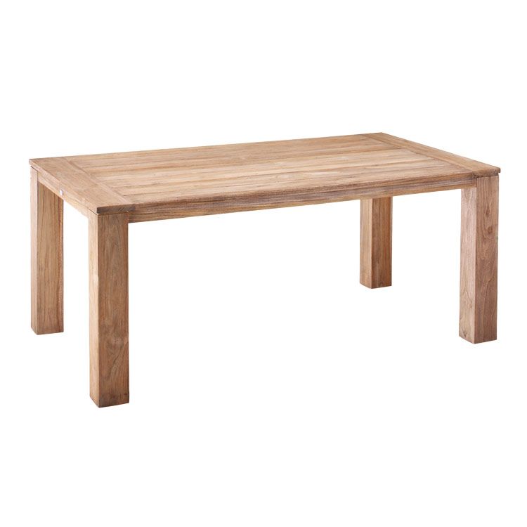 Hagebord Moretti resirkulert teak 180x100 cm forfra