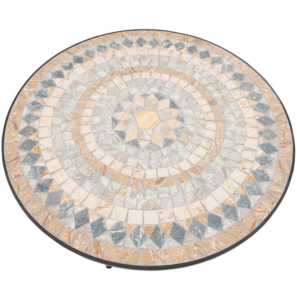 Hagebord Mosaik jern/mosaikk Ø120 cm - OUTLIV bakside