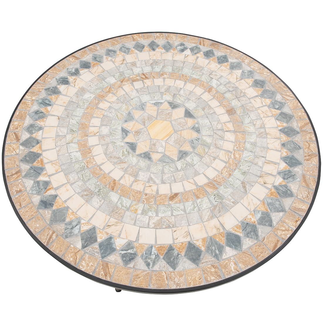Hagebord Mosaik jern/mosaikk Ø120 cm - OUTLIV bakside