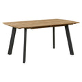Hagebord Ohio II aluminium resirkulert teak forfra