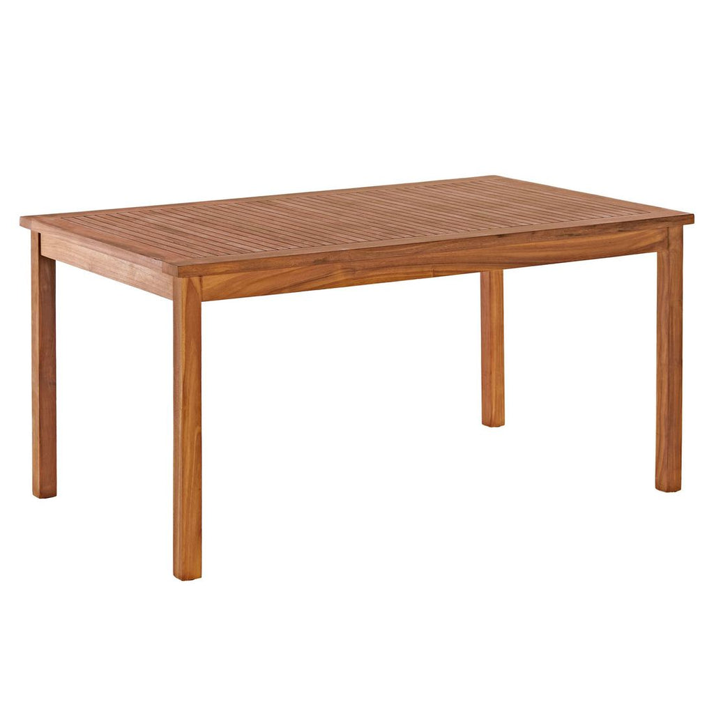 Hagebord Ontario 150x90 cm ECO-teak - OUTLIV forfra