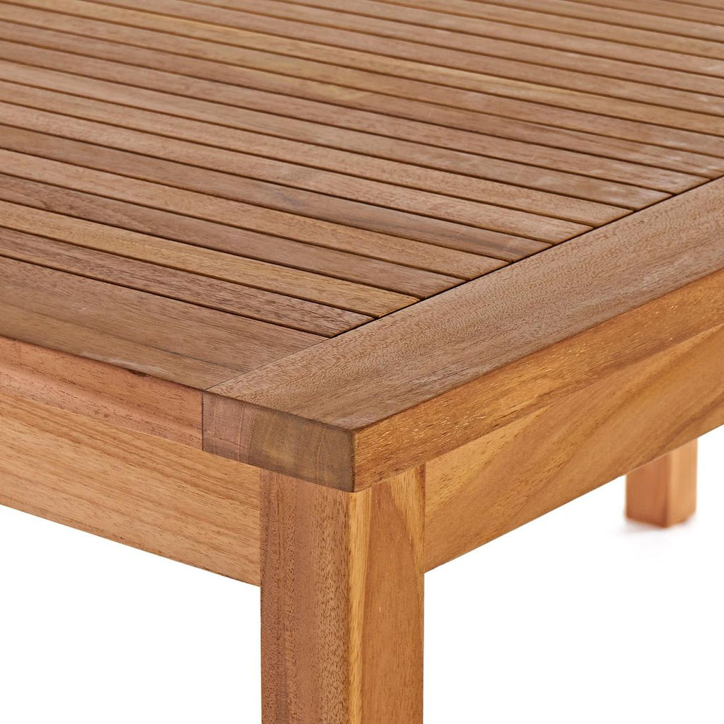 Montert Hagebord Ontario 150x90 cm ECO-teak - OUTLIV på terrasse