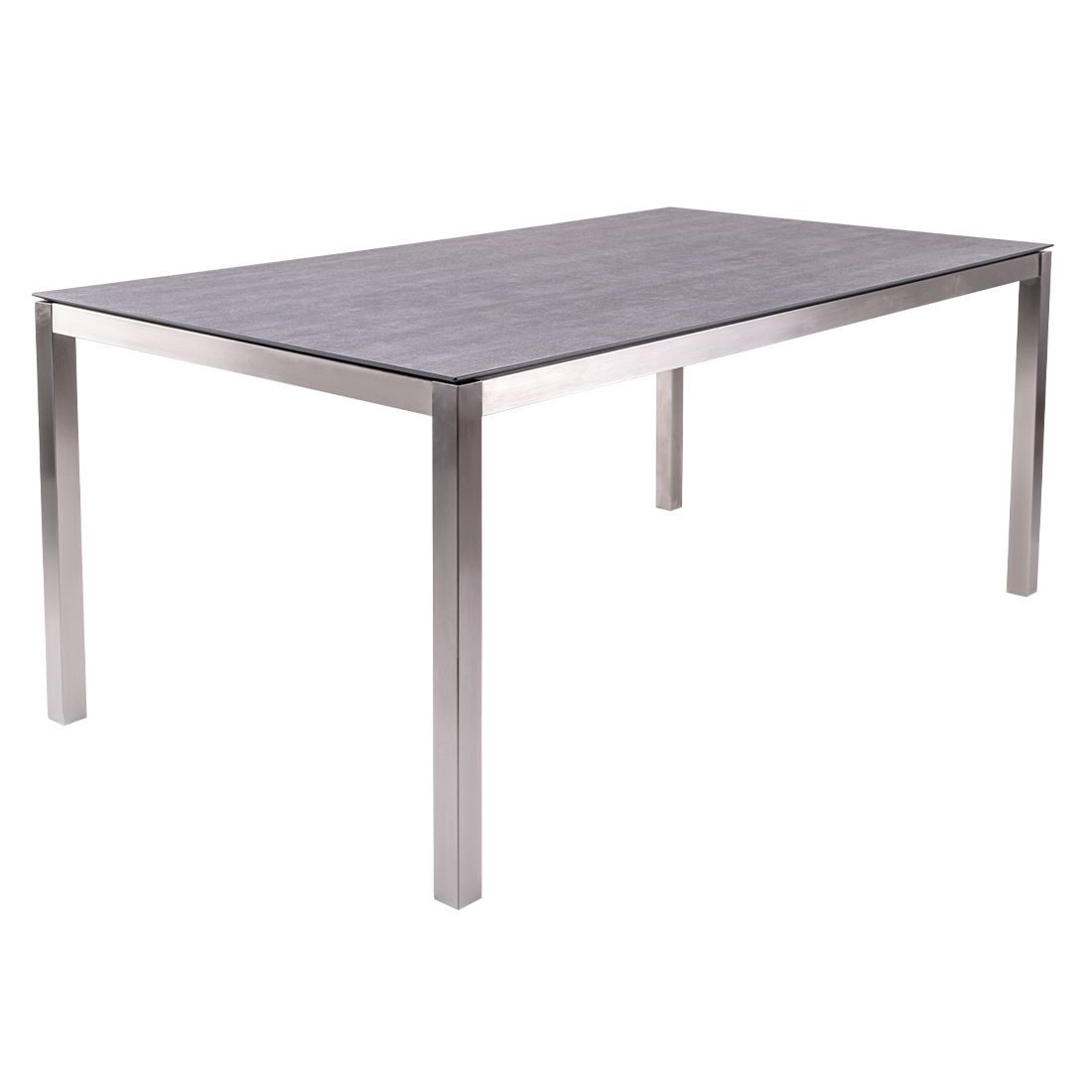 Hagebord Opus rustfritt stål HPL 180x100 cm front