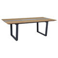 Hagebord Phönix aluminium/teak 220x110 cm - Zebra forfra