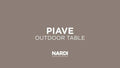 Hagebord Piave 159x89 cm aluminium HPL forfra