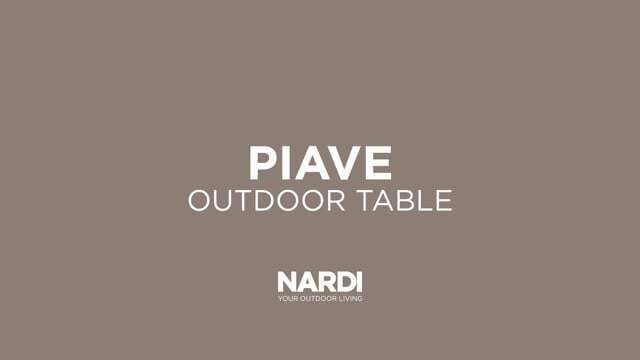 Hagebord Piave 159x89 cm aluminium HPL forfra