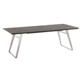 Hagebord Portugal 220x95 cm rustfritt stål/HPL forside