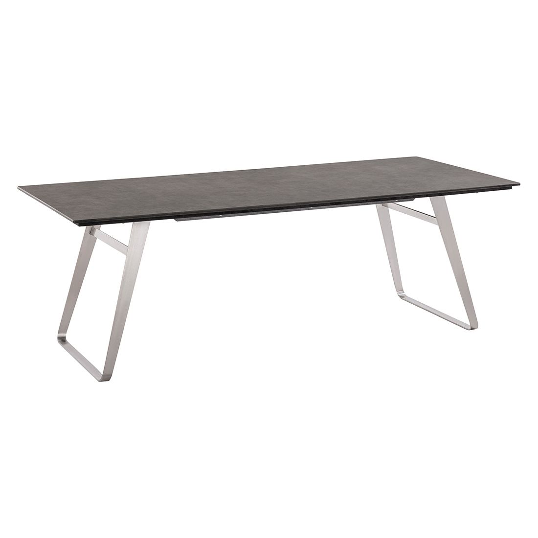 Hagebord Portugal 220x95 cm rustfritt stål/HPL forside