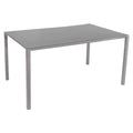 Hagebord Pure 150x90 cm aluminium/keramikk basalt for uteplassen
