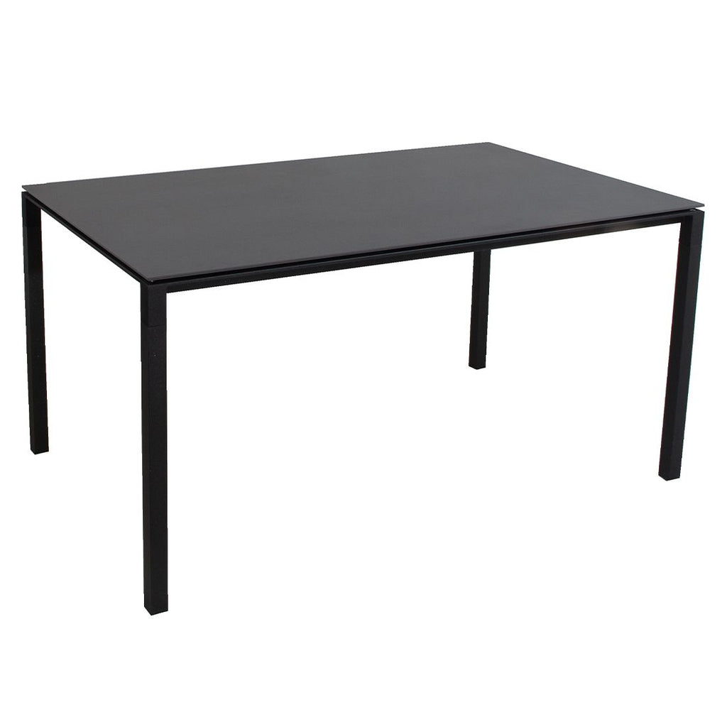 Hagebord Pure 150x90 cm aluminium/keramikk lava grå fra Cane-Line sett forfra