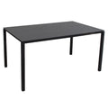 Hagebord Pure 150x90 cm aluminium/keramikk lava grå fra Cane-Line sett forfra