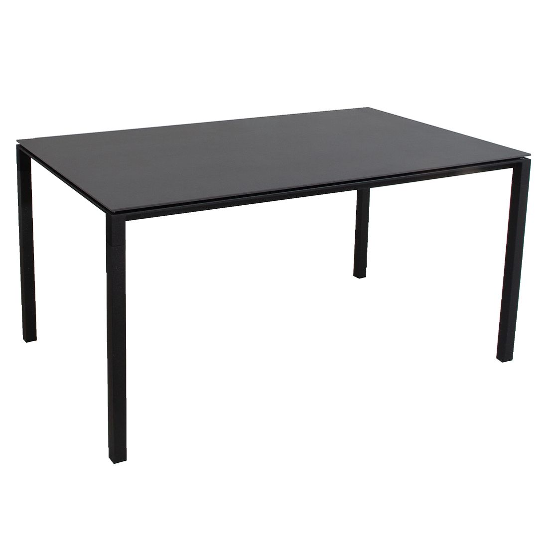 Hagebord Pure 150x90 cm aluminium/keramikk lava grå fra Cane-Line sett forfra