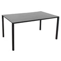 Hagebord Pure 150x90 cm aluminium/keramikk lava grey fra Cane-Line, oversikt forfra