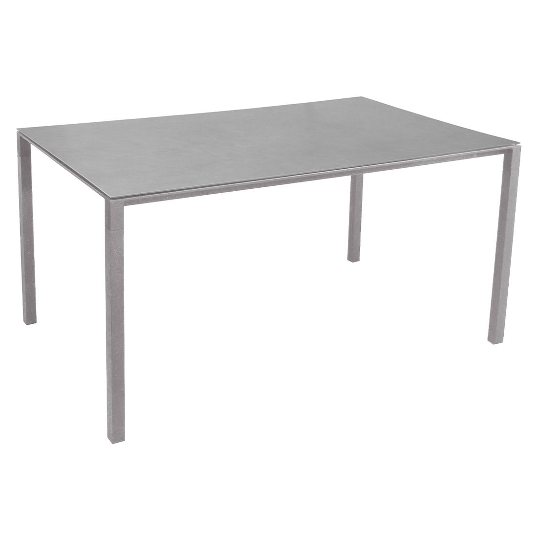 Hagebord Pure 150x90 cm aluminium/keramikk lys grå forside