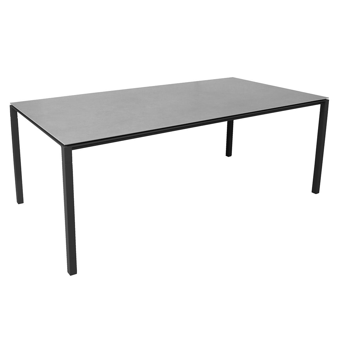 Hagebord Pure 200x100 cm aluminium/keramikk grå fra Cane-Line