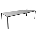 Hagebord Pure 280x100 cm aluminium/keramikk concrete grey fra Cane-Line, oversikt foran