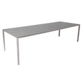 Hagebord Pure 280x100 cm aluminium/keramikk taupe/basalt fra siden