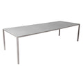 Hagebord Pure 280x100 cm aluminium/keramikk taupe front
