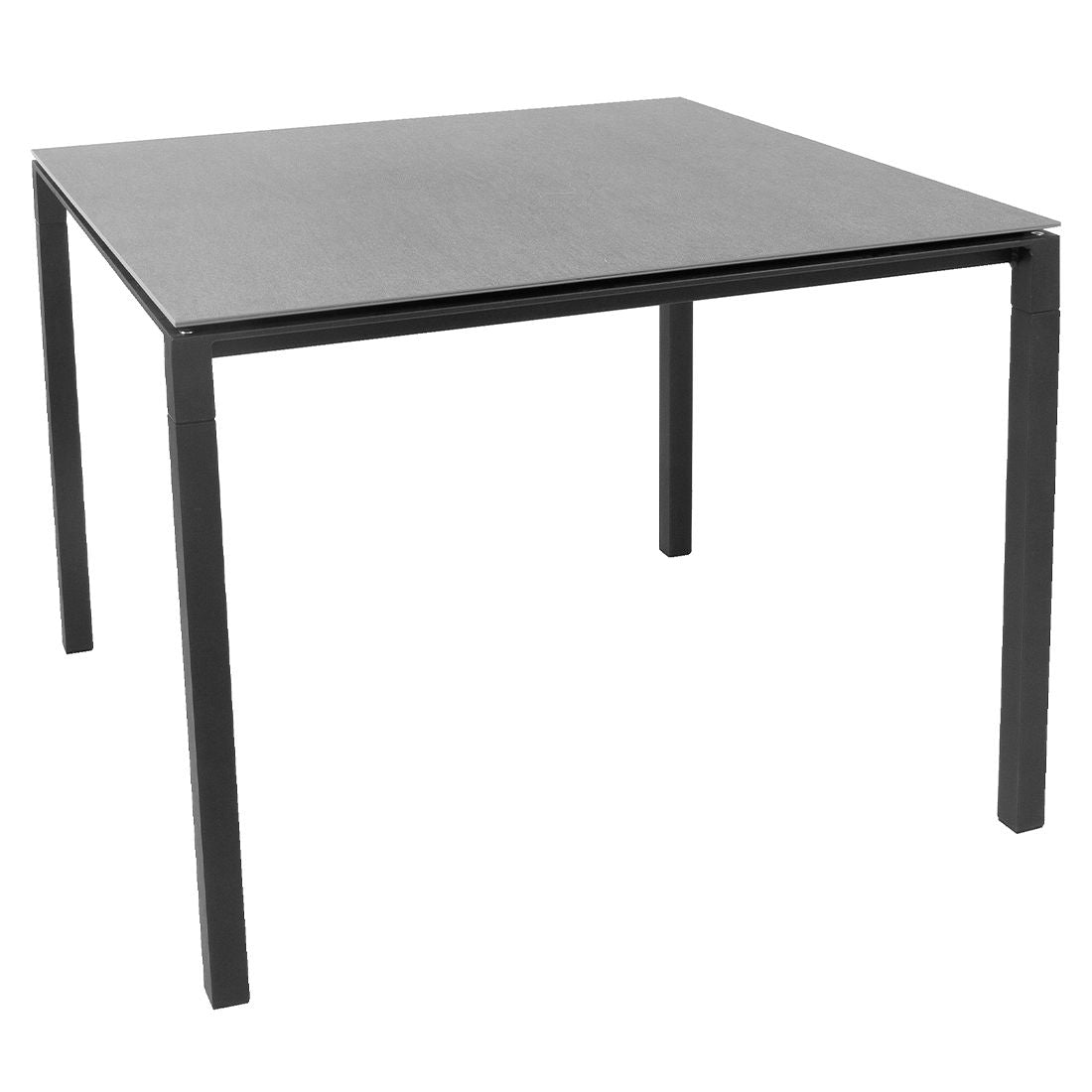 Hagebord Pure aluminium/keramikk 100x100 cm lava grey fra Cane-Line for utebruk