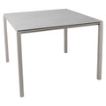 Hagebord Pure aluminium/keramikk 100x100 cm taupe med keramisk bordplate