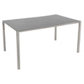 Hagebord Pure aluminium/keramikk 150x90 cm taupe fra Cane-Line sett forfra