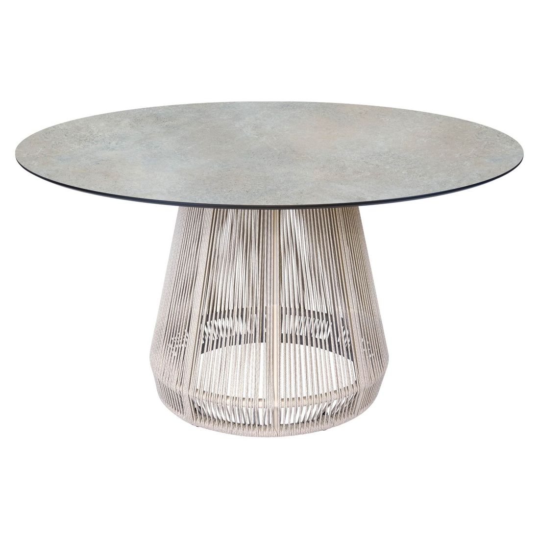 Hagebord Rhoda Ø134cm aluminium tau Silverstar 2 0 forfra