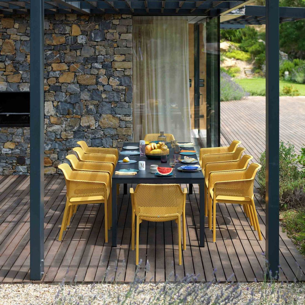 Hagebord Rio 210x85 cm aluminium antrasitt - Nardi