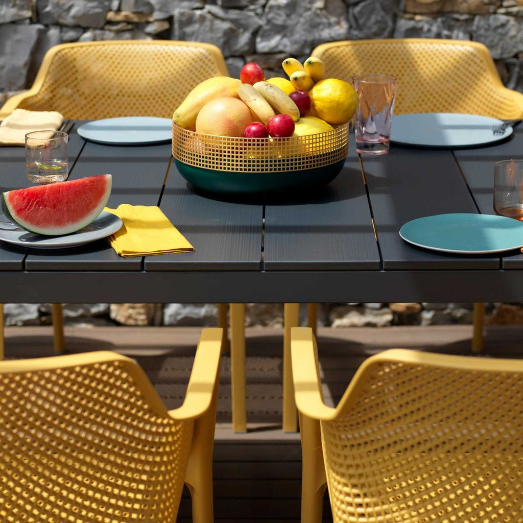 Hagebord Rio 210x85 cm aluminium antrasitt - Nardi