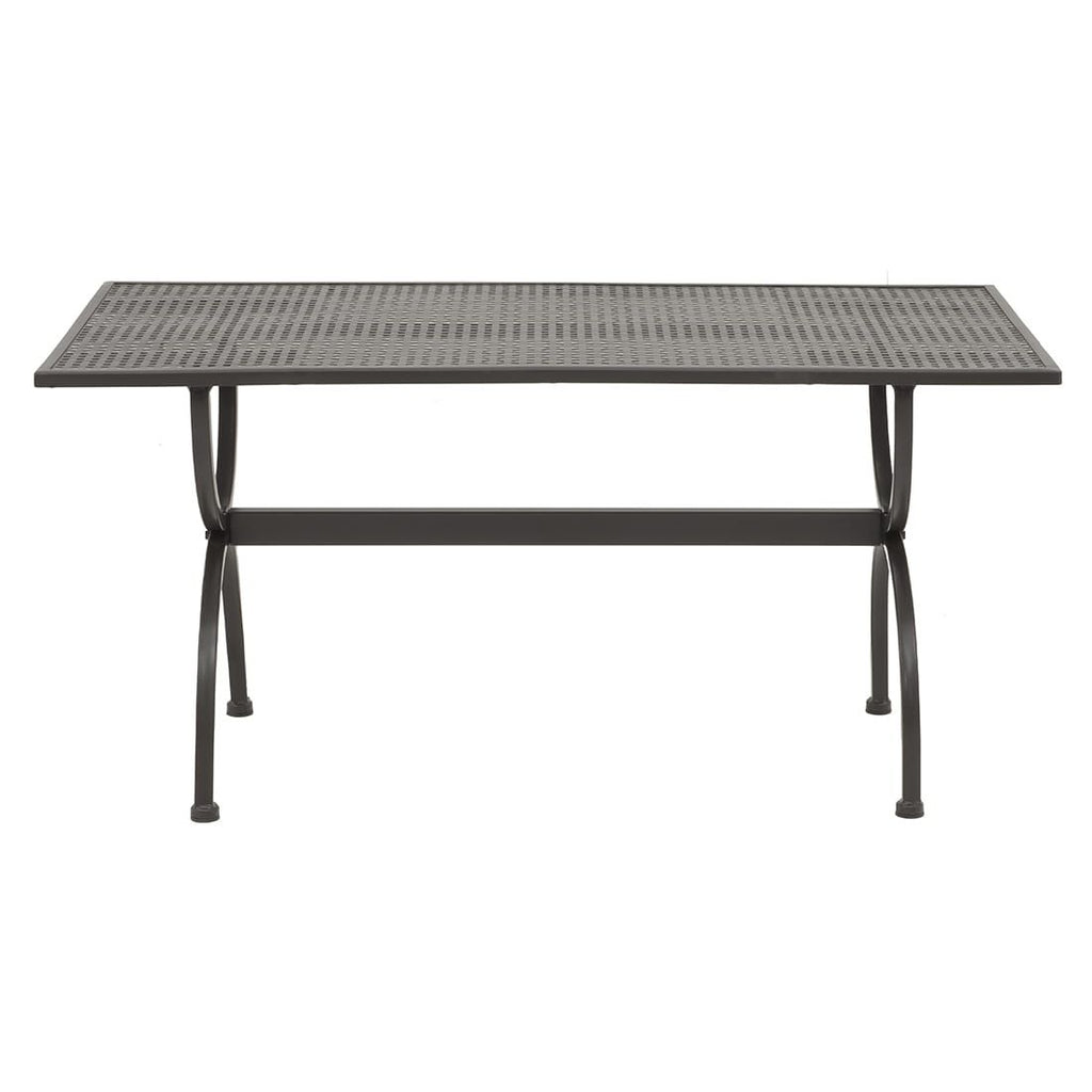 Hagebord Romeo 135x70 cm smijern detalj av bordplate