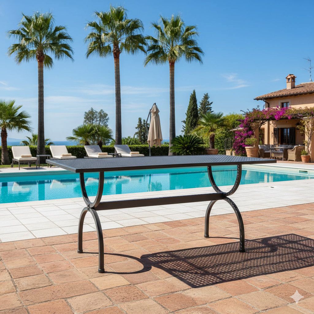 Hagebord Romeo 135x70 cm smijern front
