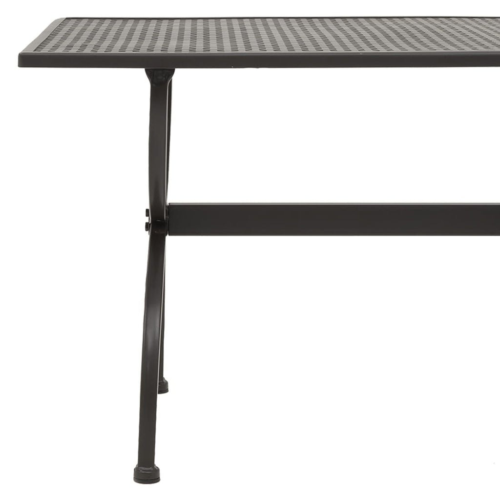 Hagebord Romeo 135x70 cm smijern nærbilde av metallramme
