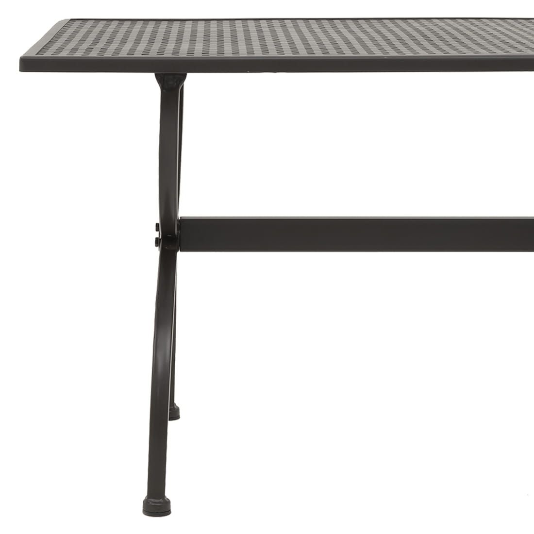 Hagebord Romeo 135x70 cm smijern nærbilde av metallramme