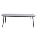 Hagebord Ropero aluminium sinterstein 210x105 cm forfra