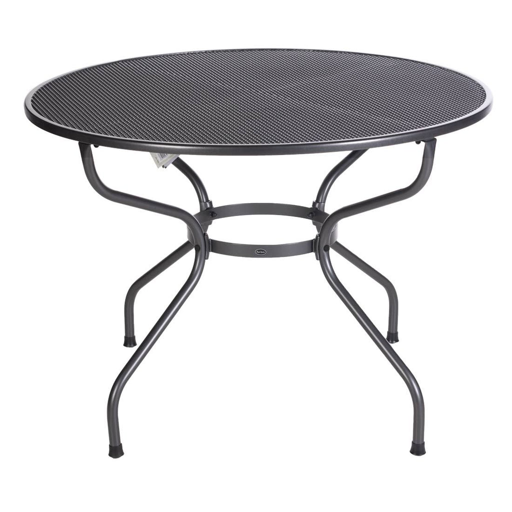 Hagebord Royal Verso Ø105 cm stål bakside