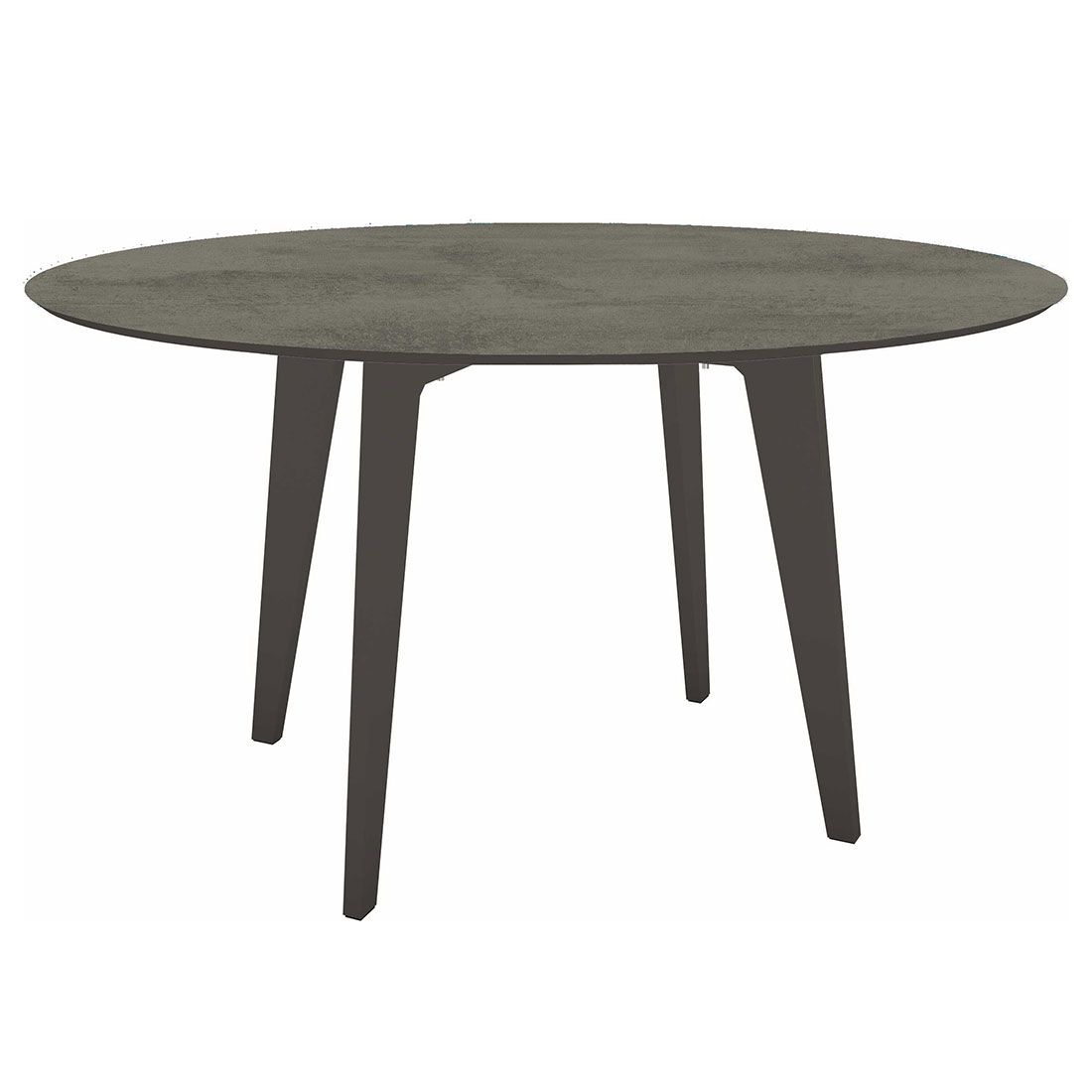 Hagebord rundt Ø134 cm aluminium/Silverstar 2.0 - Stern i antrasitt og sement farger