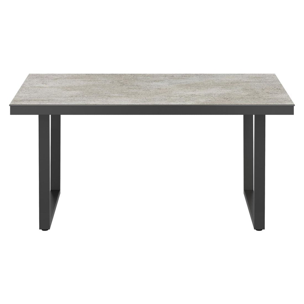 Montert Hagebord rustfritt stål/Dekton 160x90 cm antrasitt - OUTLIV i hage