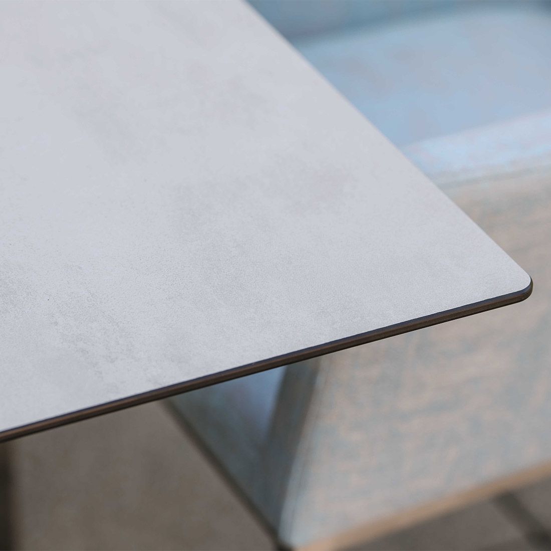 Hagebord rustfritt stål/Silverstar 2.0 160x90 cm bakside