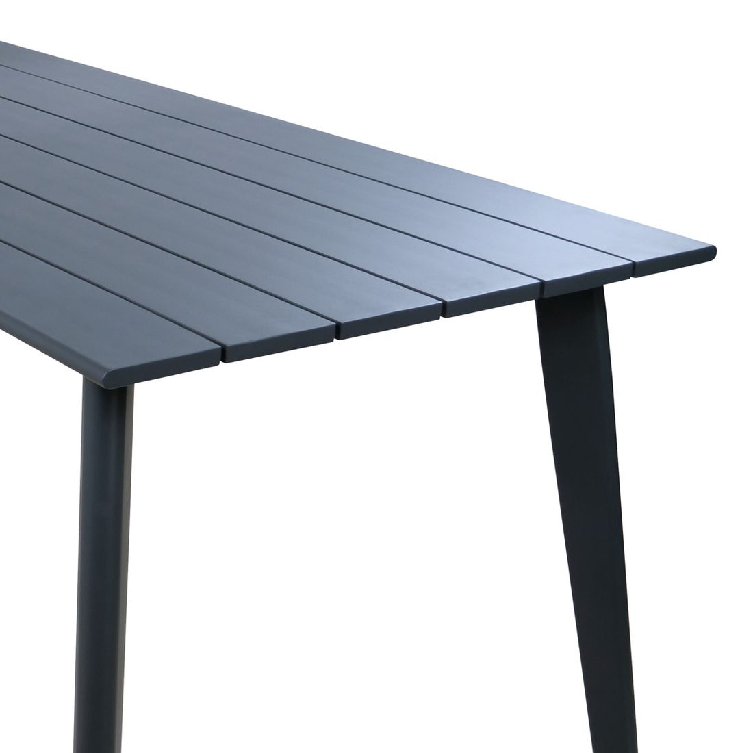 Hagebord Salo 180x84cm aluminium antrasitt montert i hage